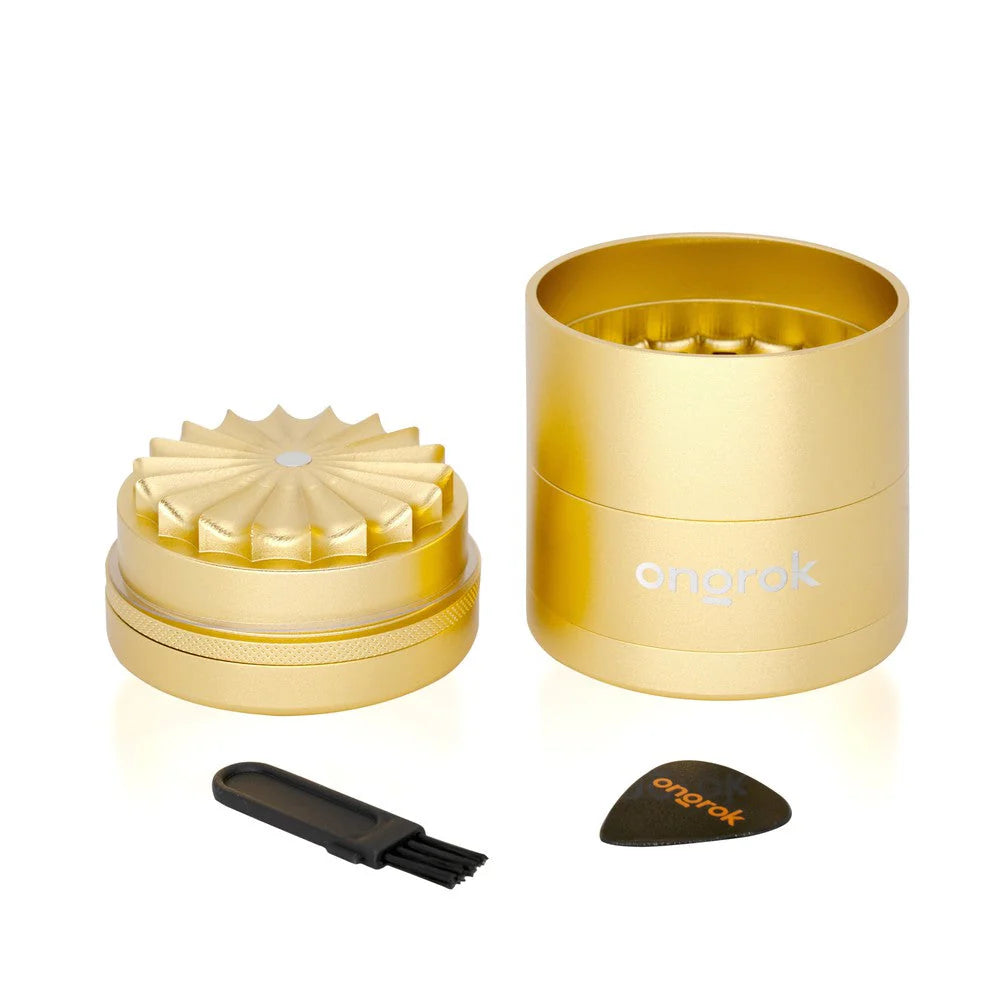 Ongrok Flower Petal Toothless Grinder w/ Storage | 5pc | Multiple Colours