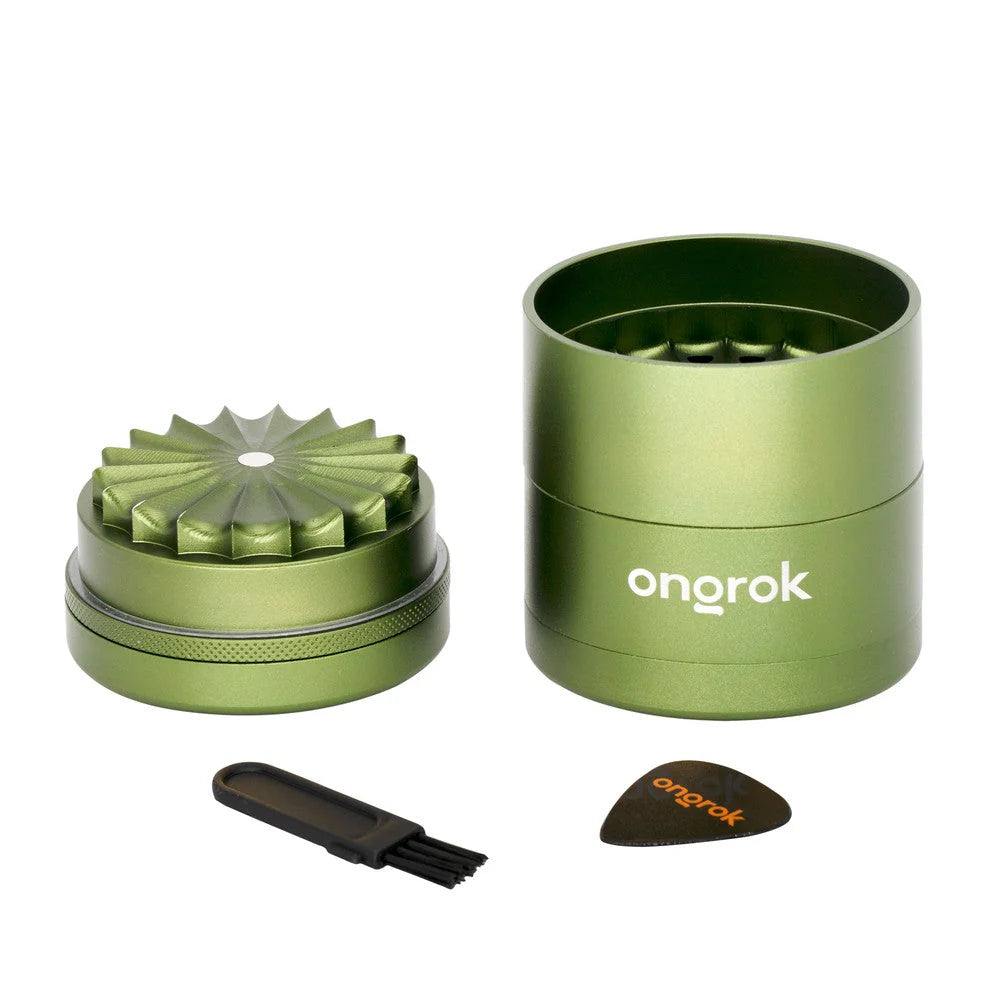 Ongrok Flower Petal Toothless Grinder w/ Storage | 5pc | Multiple Colours
