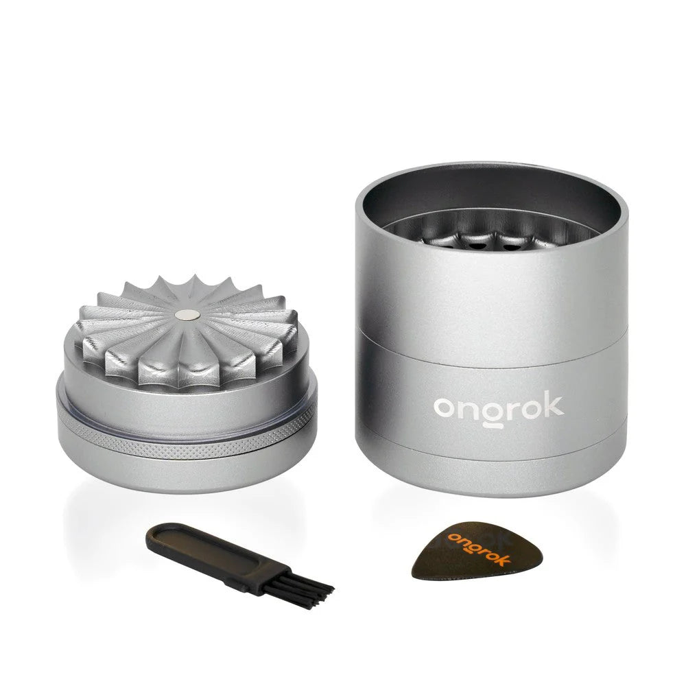 Ongrok Flower Petal Toothless Grinder w/ Storage | 5pc | Multiple Colours