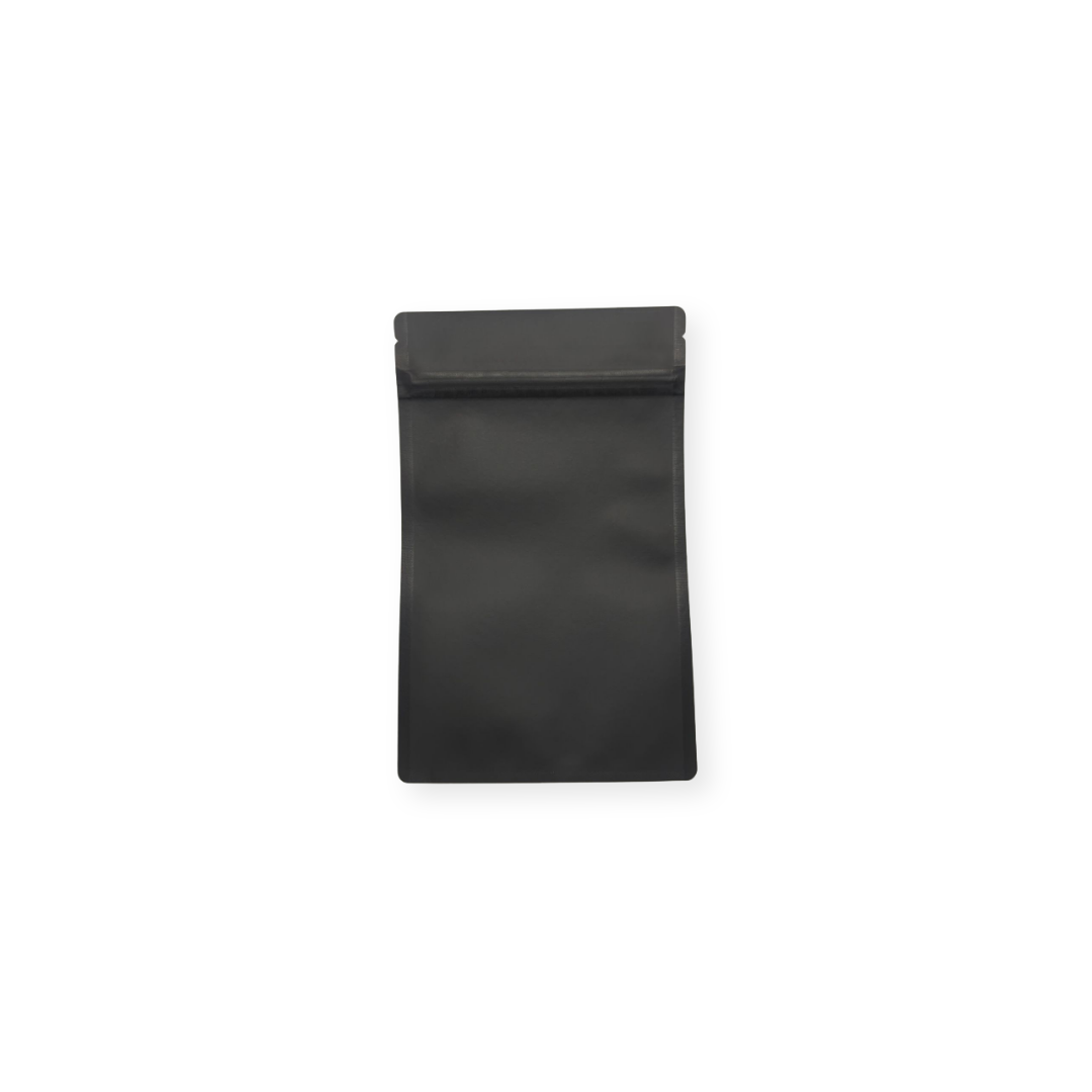 Matte Black CR Mylar 3.5g Stand-Up Bag | Child Resistant | 100pc Pack