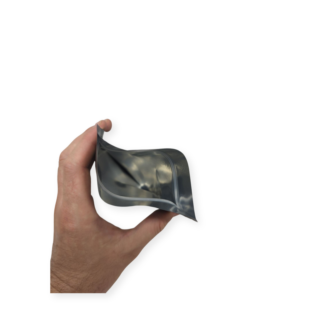 Matte Black CR Mylar 1g Bag | Child Resistant | 100pc Pack