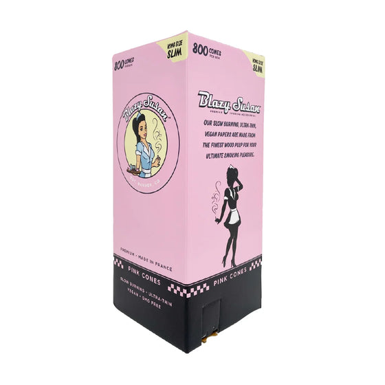 Blazy Susan Pre-Rolled Cones | King Size: 109mm/ 26mm | 800 Cone Case