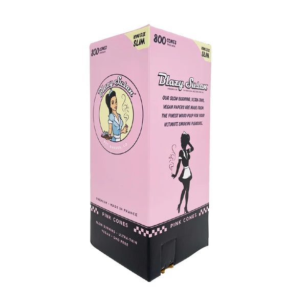 Blazy Susan Pre-Rolled Cones | King Size: 109mm/ 26mm | 800 Cone Case