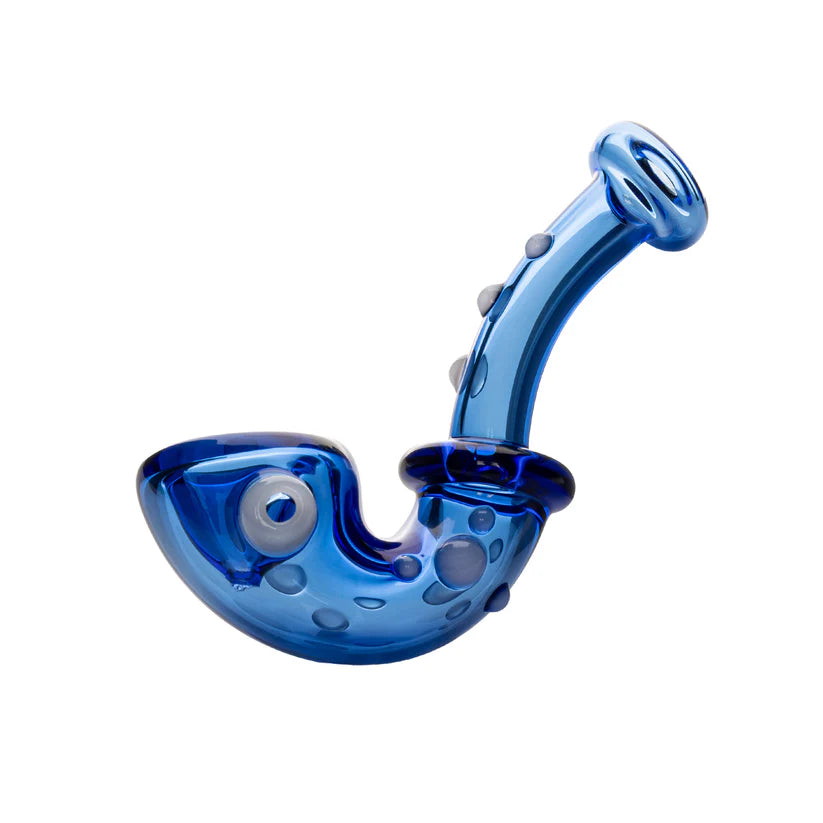 4" Knobby Sherlock Hand Pipe | Red Eye Glass | Multiple Variations