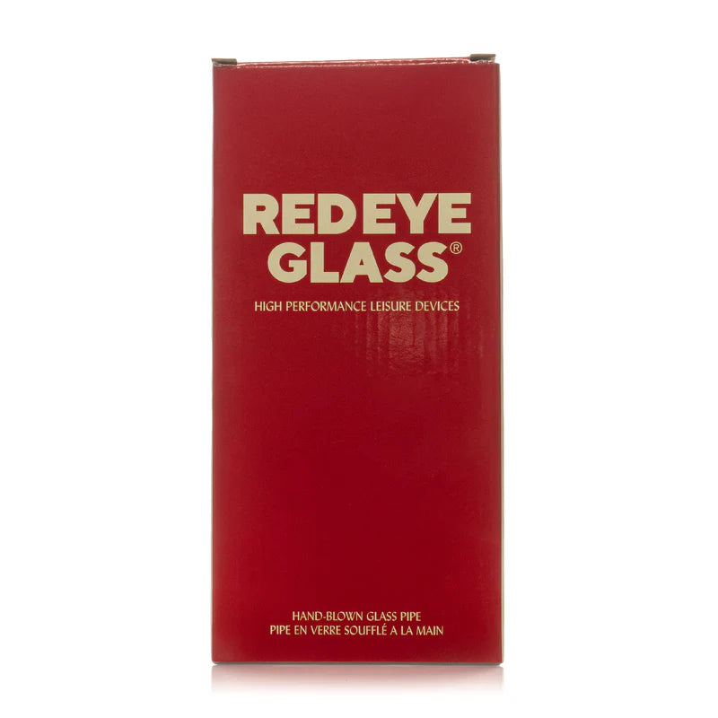 8" Straight Base Water Pipe Bong | Red Eye Glass | Multiple Colours