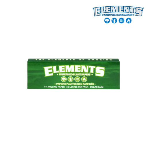 Elements Green Rolling Papers | 1 1/4 Size