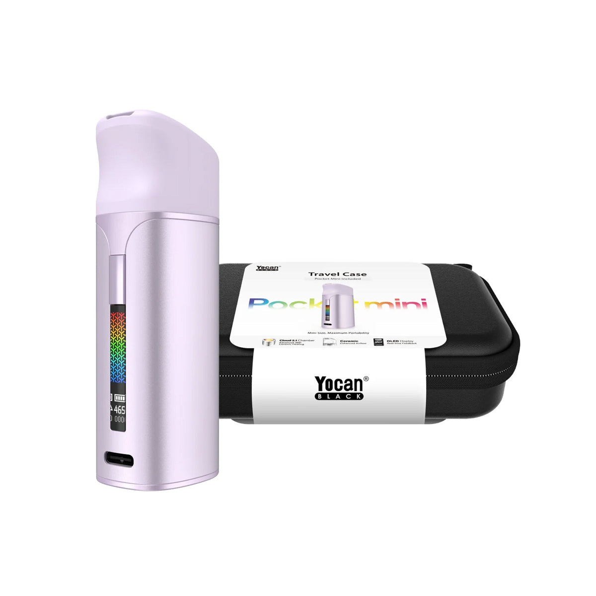 Pocket Mini Concentrate Vaporizer & Travel Case | Yocan Black | Multiple Colours