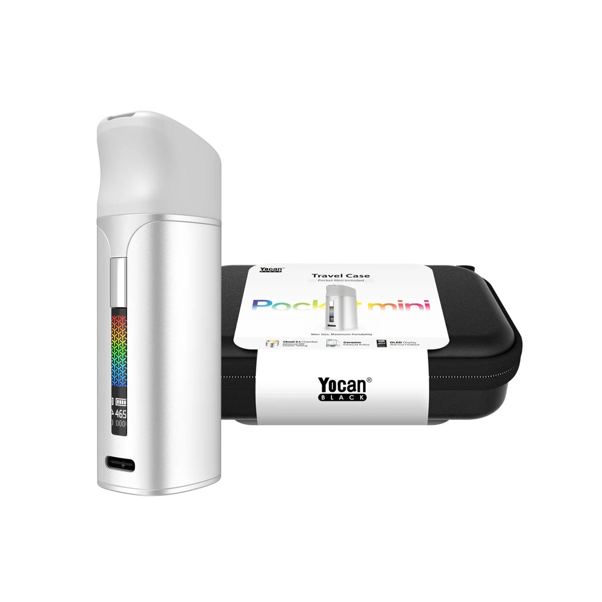 Pocket Mini Concentrate Vaporizer & Travel Case | Yocan Black | Multiple Colours