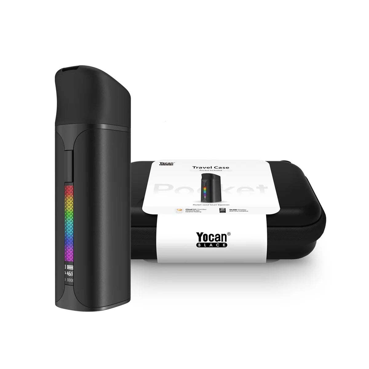 Pocket Concentrate Vaporizer & Travel Case | Yocan Black | Multiple Colours