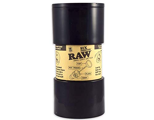 RAW Six Shooter | King Size Variable Quantity Cone Filler Device | Fills 1,2,3, or 6 Cones at a Time!