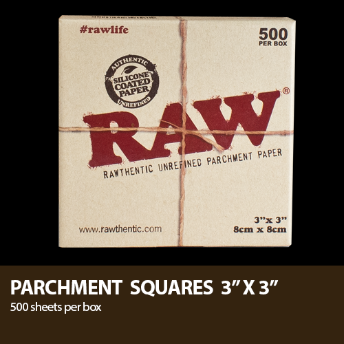 RAW Parchment Squares 3’’ X 3’’ - 500 Box