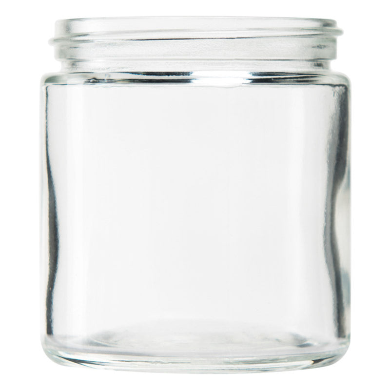 5oz Standard Glass Jar | Black Plastic Screw Lid