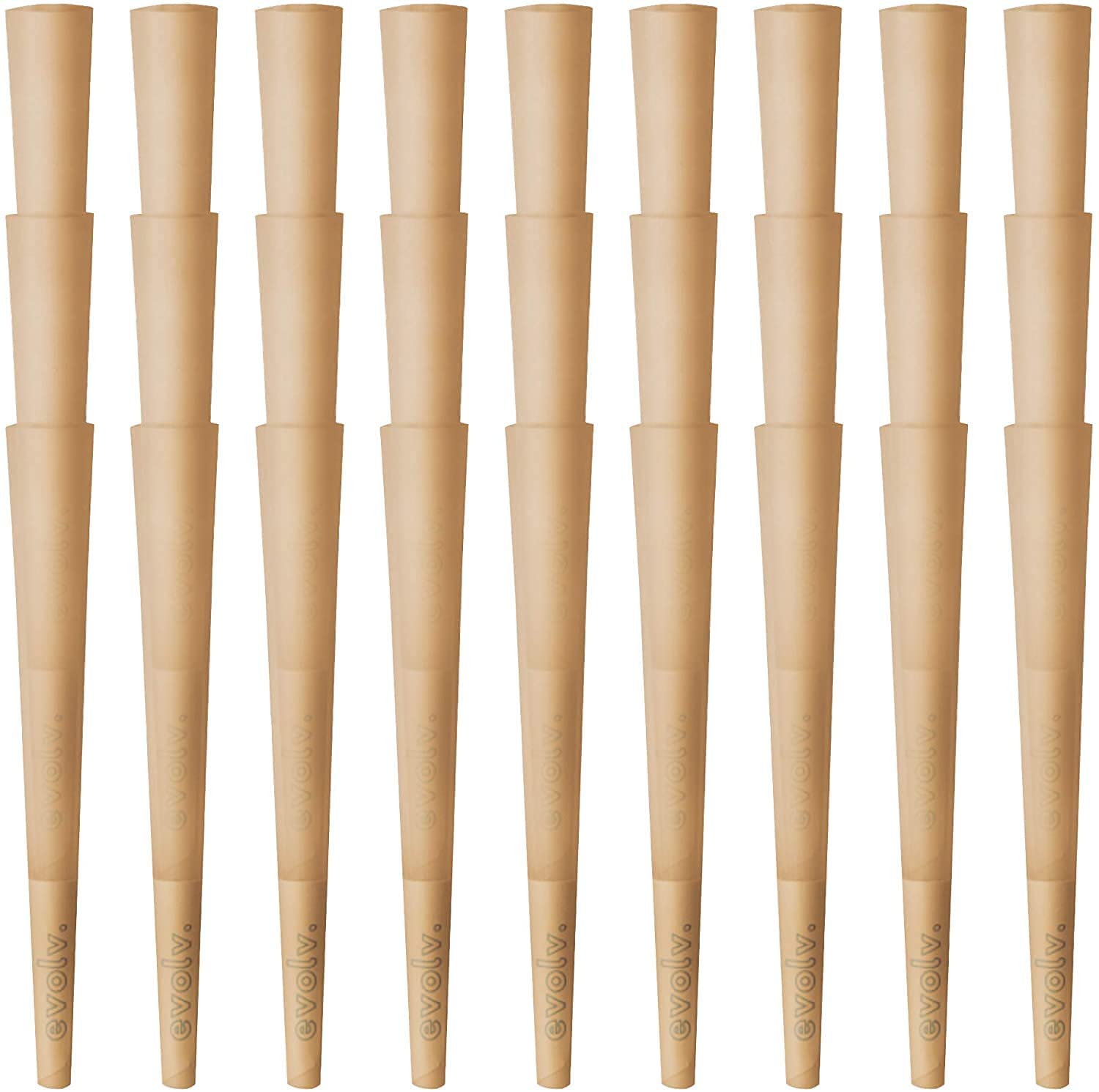 EVOLV Organic Hemp Pre-Rolled Cones | Size: M98 (98mm) | 100/Pack