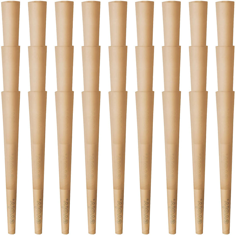 EVOLV Organic Hemp Pre-Rolled Cones | Size: M98 (98mm) | 100/Pack