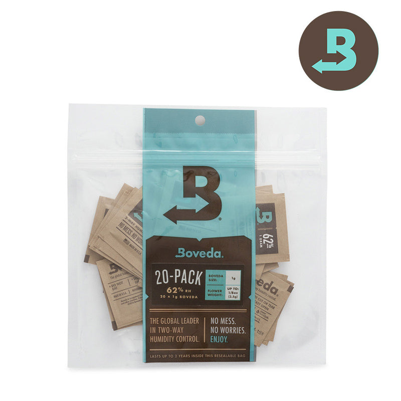 Boveda 1G Humidity Control Pack - 20/Pack - 62%