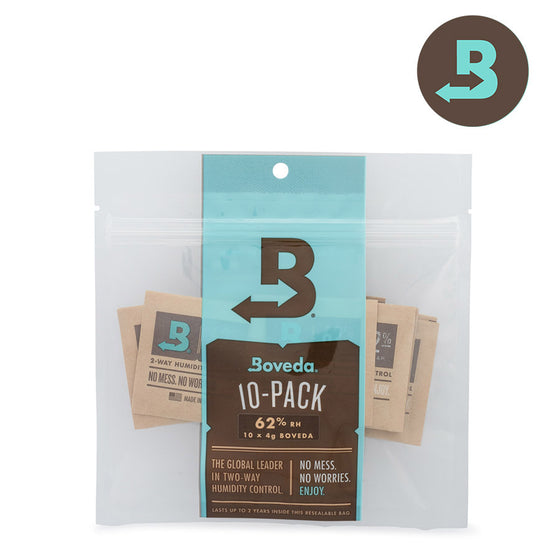 Boveda 4G Humidity Control Pack - 10/Pack - 62%
