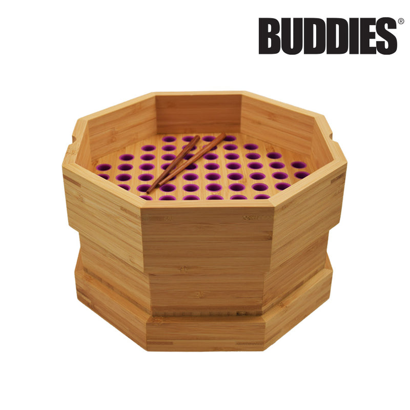 Buddies Bump Box Filler for 1 1/4 Size Pre Rolled Cones - Fills 76 Cones Simultaneously