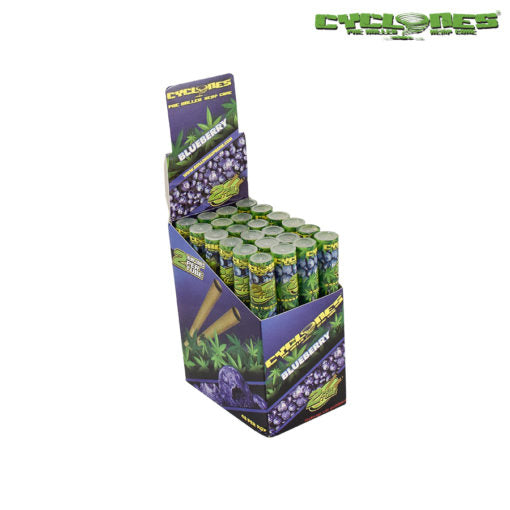 Cyclones Pre-Rolled Hemp Cones - Blueberry Flavour