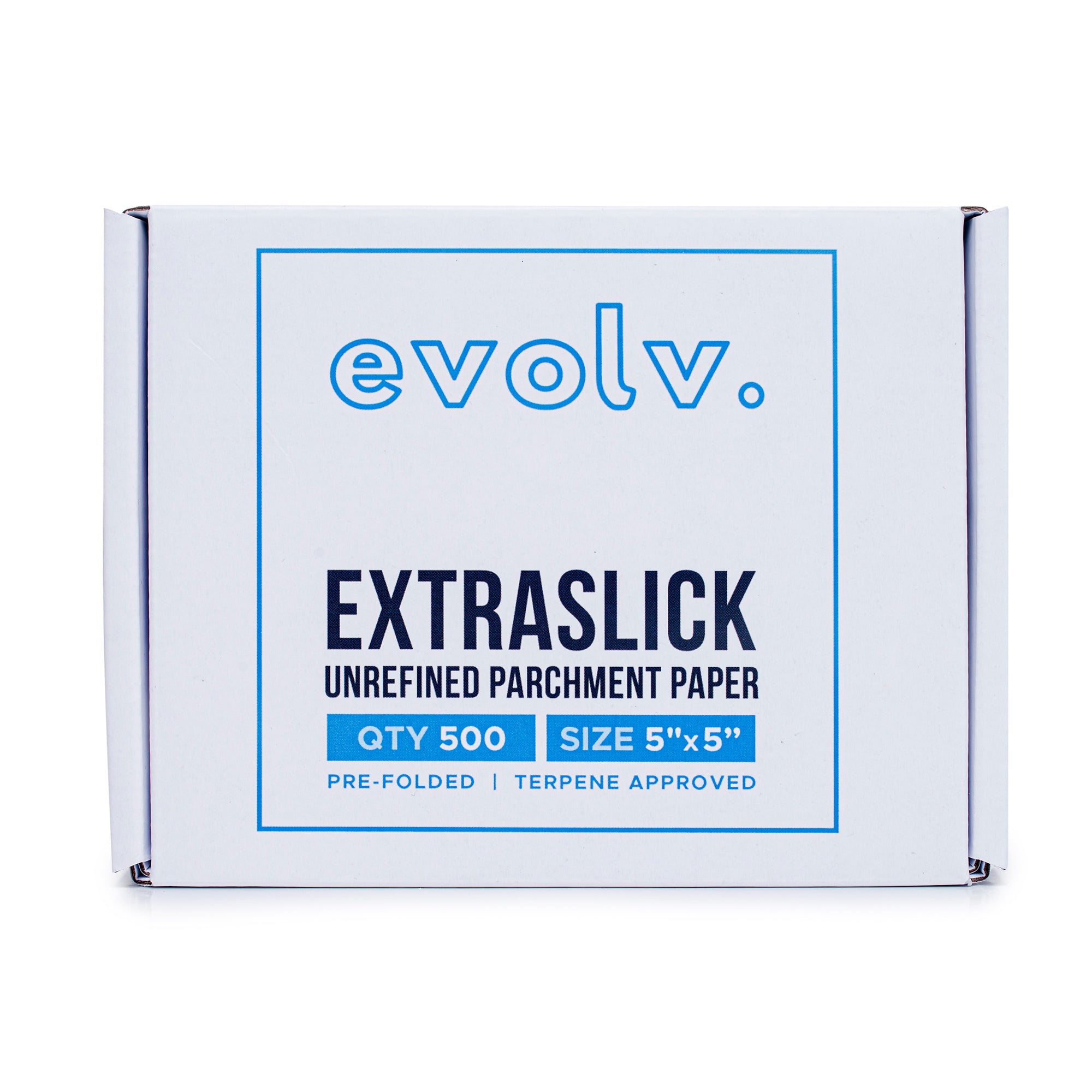 EVOLV | Parchment Squares | Pre-Folded & Extra-Slick Sheets | 5"x5" | 500 Count