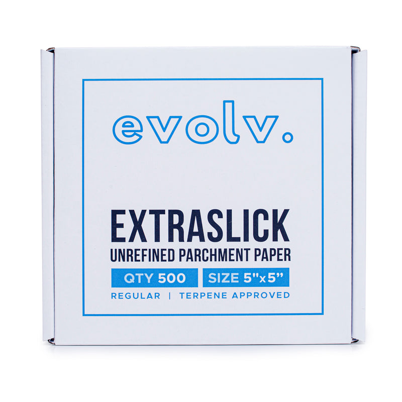EVOLV | Parchment Squares | Unrefined & Extra-Slick Sheets | 5"x5" | 500 Count
