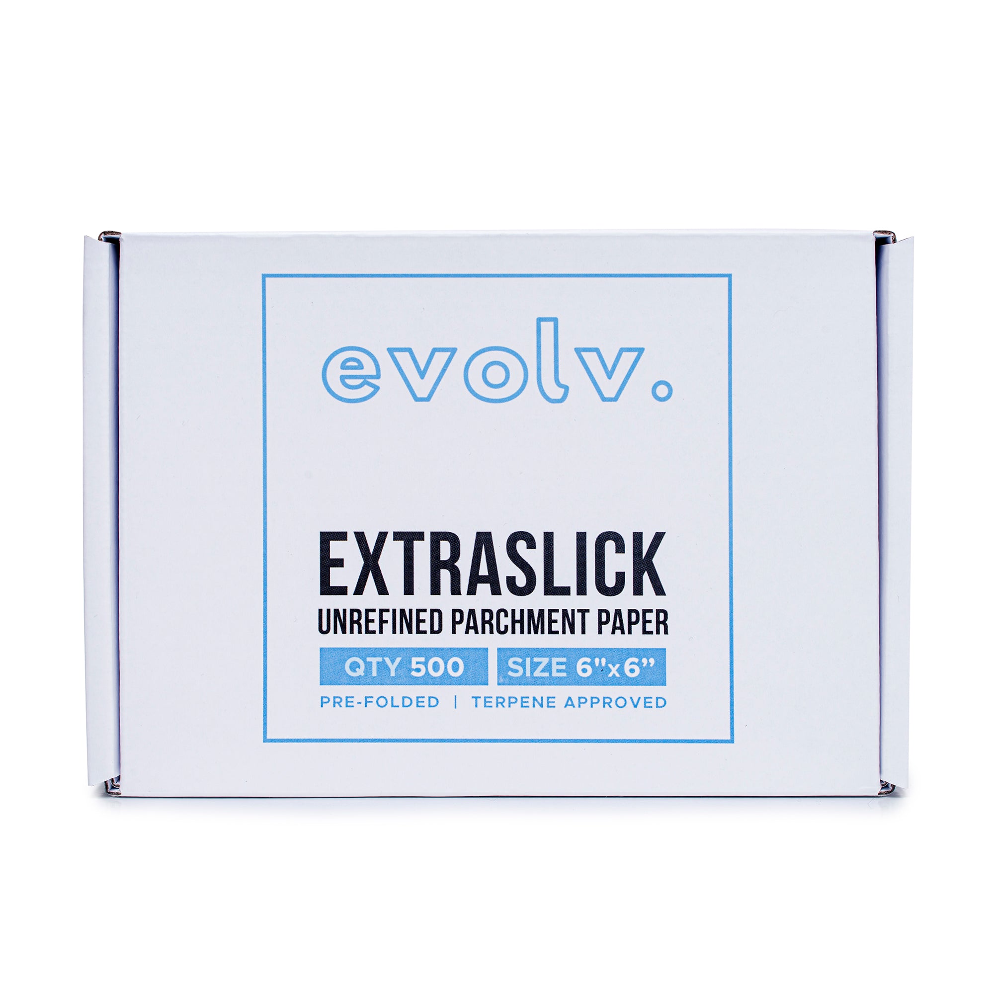 EVOLV | Parchment Squares | Pre-Folded & Extra-Slick Sheets | 6"x6" | 500 Count