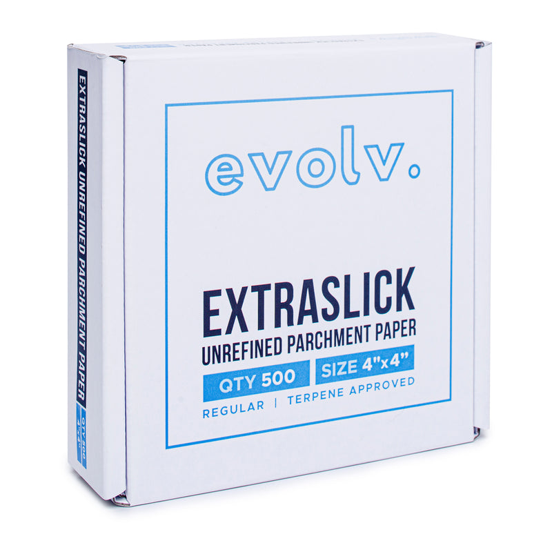 EVOLV | Parchment Squares | Unrefined & Extra-Slick Sheets | 4"x4" | 500 Count