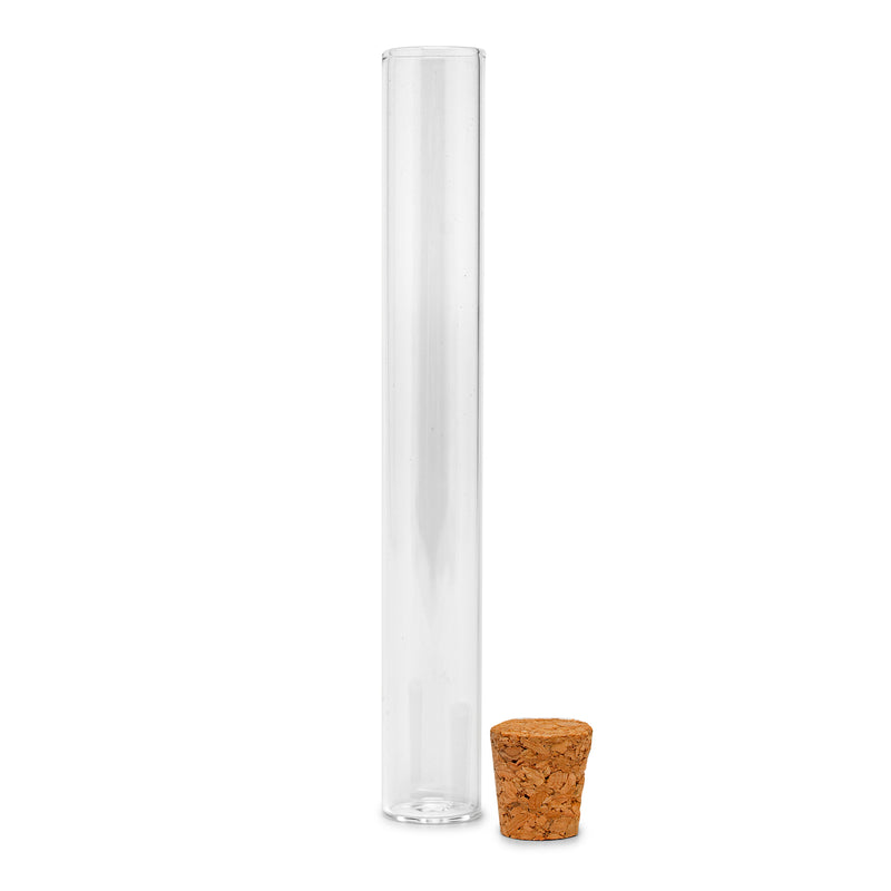 Glass Pre-Roll Tube with Cork Cap