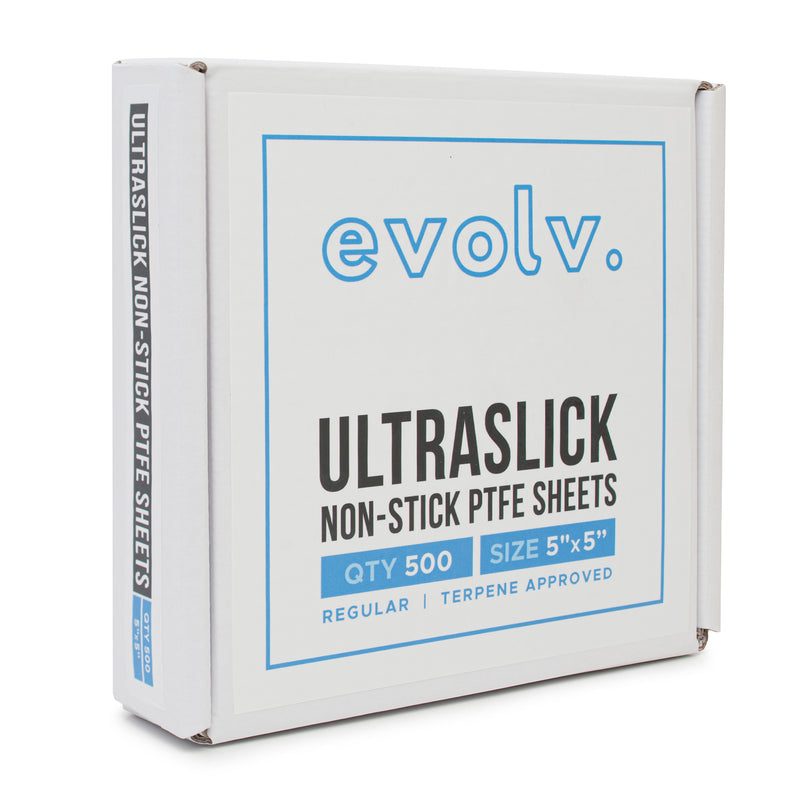 EVOLV | PTFE Ultra Slick Non-Stick Sheets | 5"x5" | 500 Count