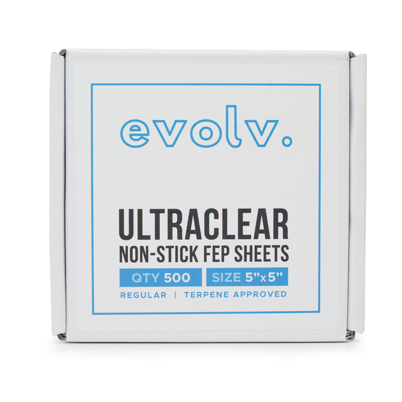 EVOLV | FEP Ultra Clear Non-Stick Sheets | 5"x5" | 500 Count