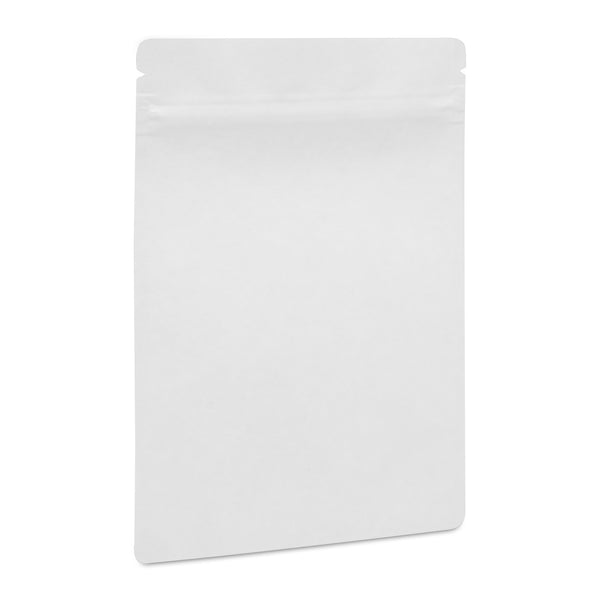 Matte White Mylar 3.5g Bag | Tamper Evident | 100pc