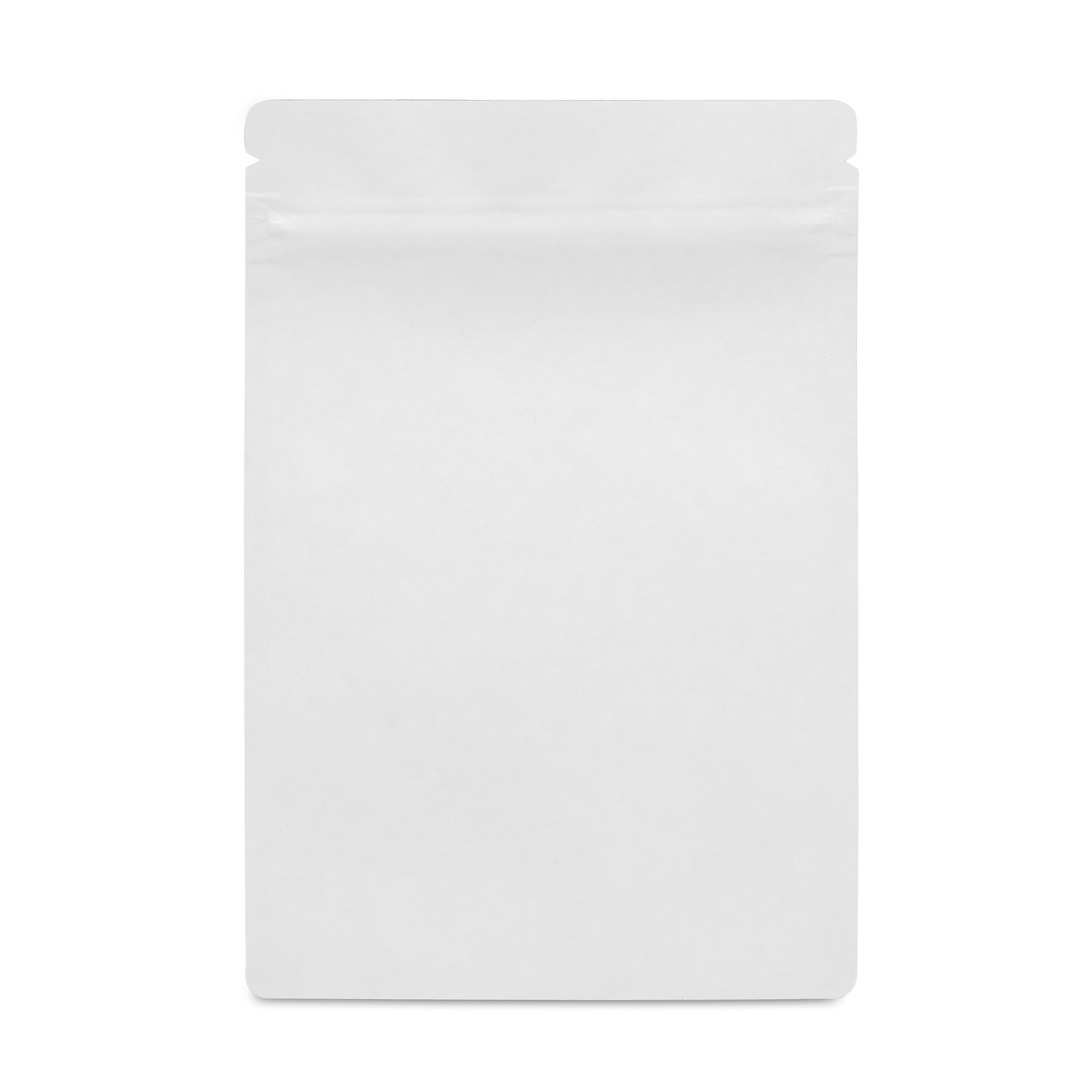 Matte White Mylar 1g Bag | Tamper Evident | 100pc
