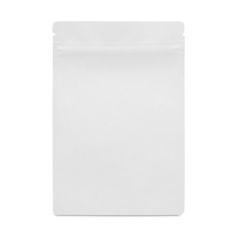 Matte White Mylar 14g Bag | Tamper Evident | 100pc
