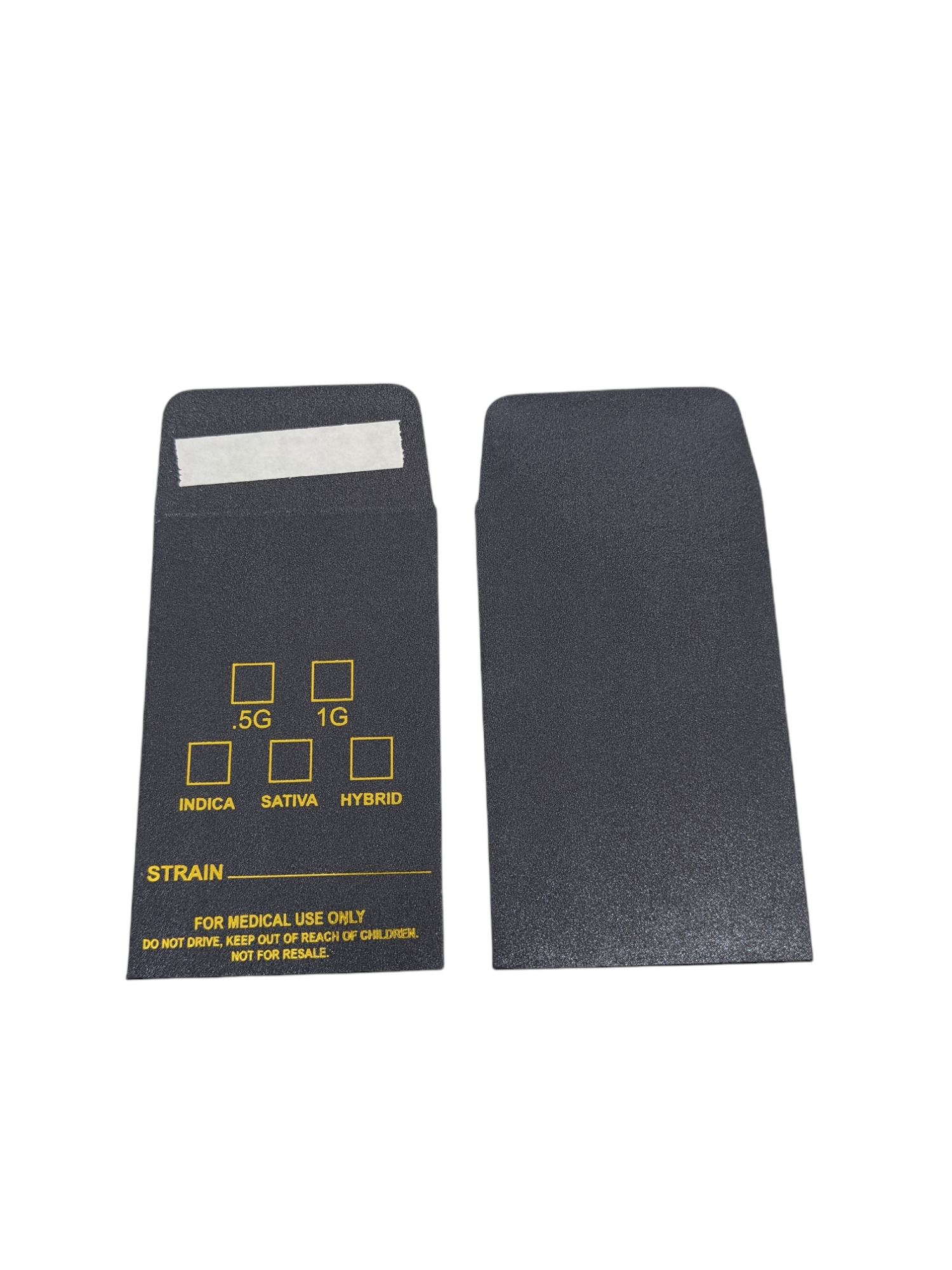 Black Slim Shatter Packaging Envelope - w/ Product Info Fields