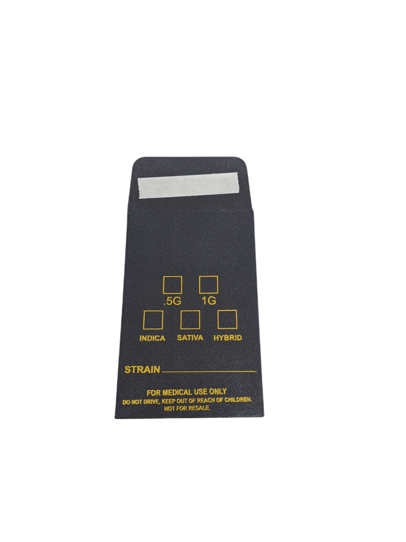Black Slim Shatter Packaging Envelope - w/ Product Info Fields