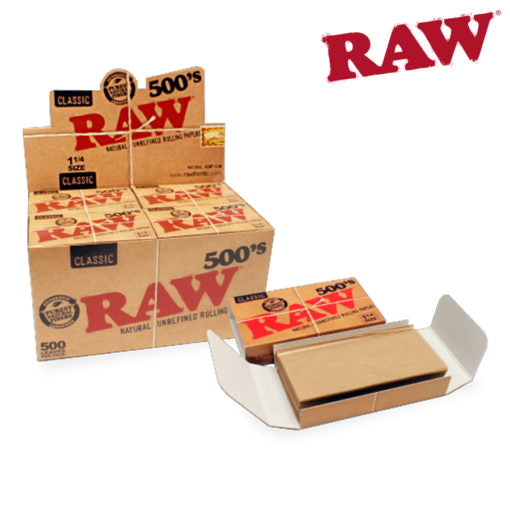 Bulk Pack of RAW Classic 1¼ Rolling Papers"