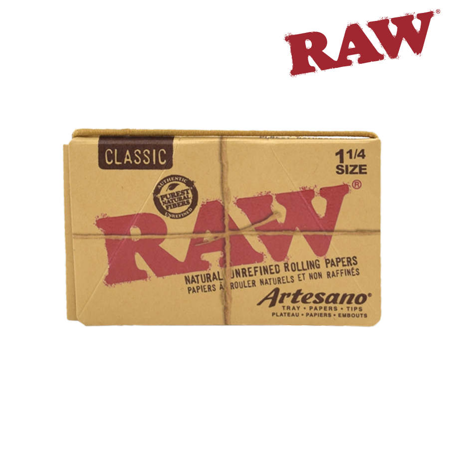 RAW Classic Artesano 1 1/4 w/ Tray, Papers, Tips