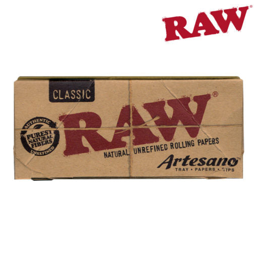 RAW Classic Artesano Papers | Size: King Size Slim | w/ Tray, Papers, Tips