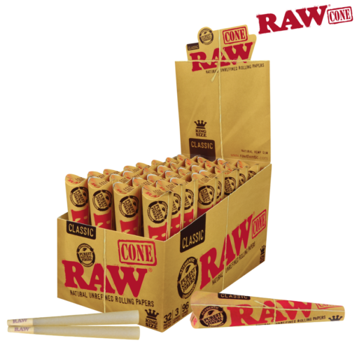 Natural Unbleached RAW King Cones