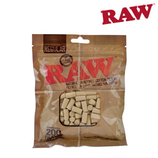 RAW Unrefined Cotton Filters | 200 Pack