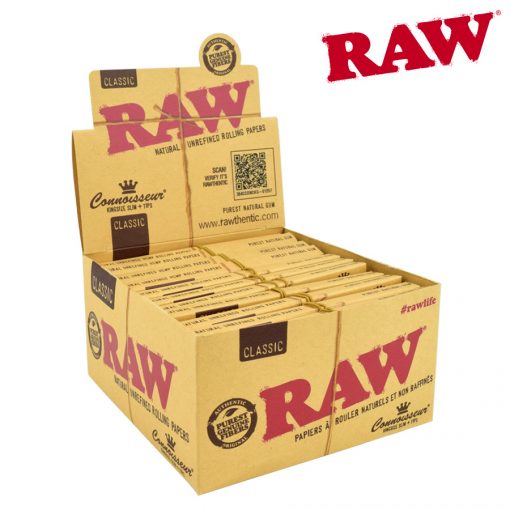 RAW Classic Connoisseur Papers | Size: King Size Slim | w/ Papers & Tips
