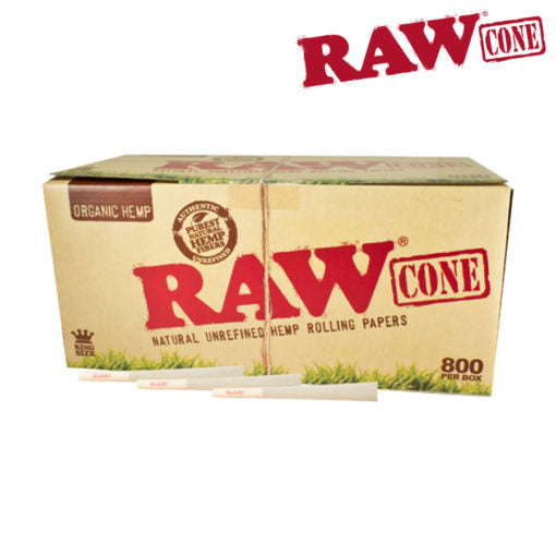 RAW Organic King Size Pre-Rolled Cones Bulk Pack