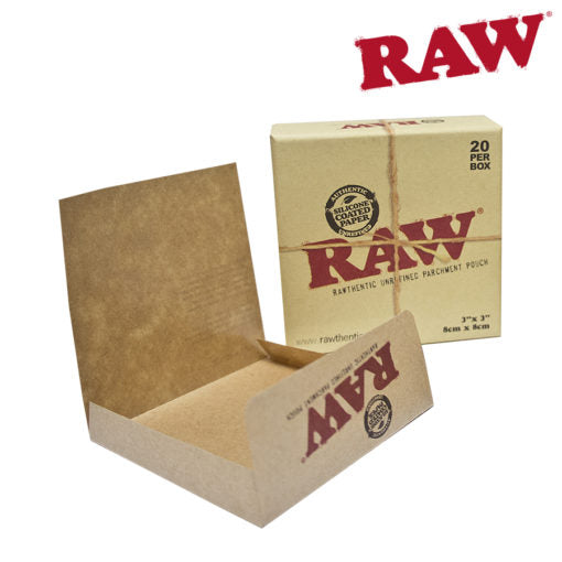 RAW Parchment Pouches 3’’ X 3’’ - 20 Box