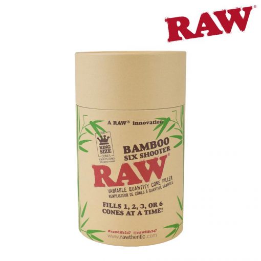 RAW Bamboo Six Shooter Cone Filler | For King Size Cones