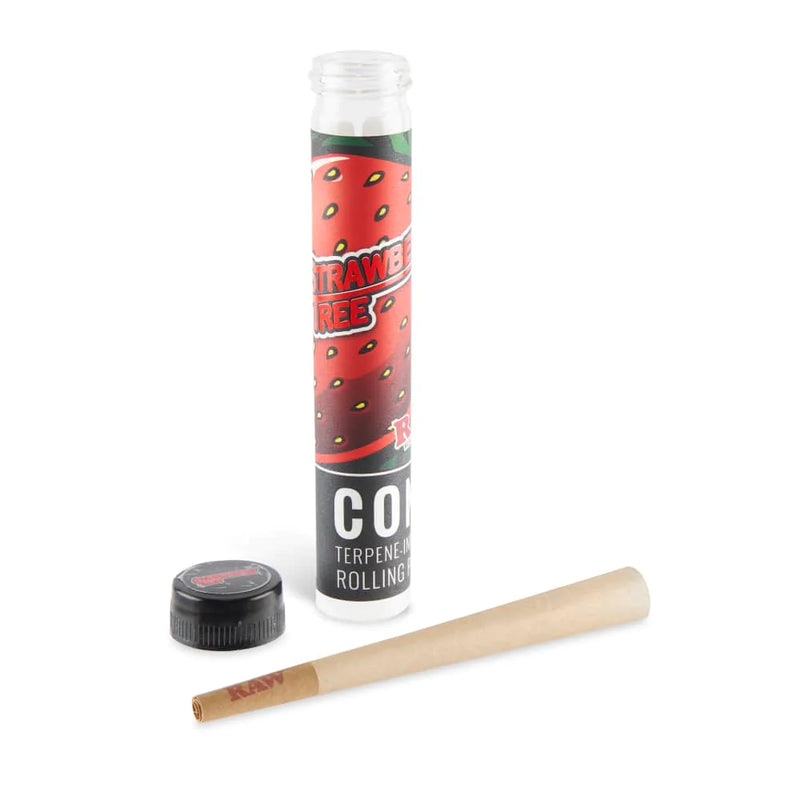 RAW x Orchard Beach | Strawberry Tree Terpene Infused Pre-Rolled Cone | King Size