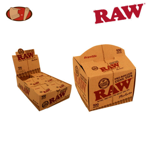 RAW Tips | Pre-Rolled Tips - Perfecto 100
