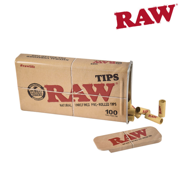 RAW Tips | Pre-Rolled Tips in Tin Case - 600pc