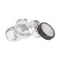 KANNASTÖR Clear Top & Jar Body Grinder | 4 Piece | 2.2" Silver