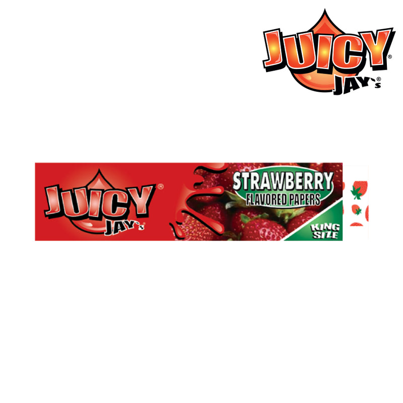 Juicy Jay's King Size Slim Rolling Papers | Regular Mixed Case | 24pk Box (32 leaves/pk)