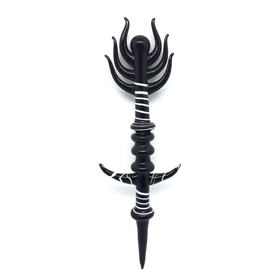 4.5inch Tall Skull Glass Dabber - Multiple Colours