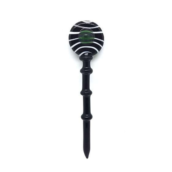 4.5inch Tall Skull Glass Dabber - Multiple Colours